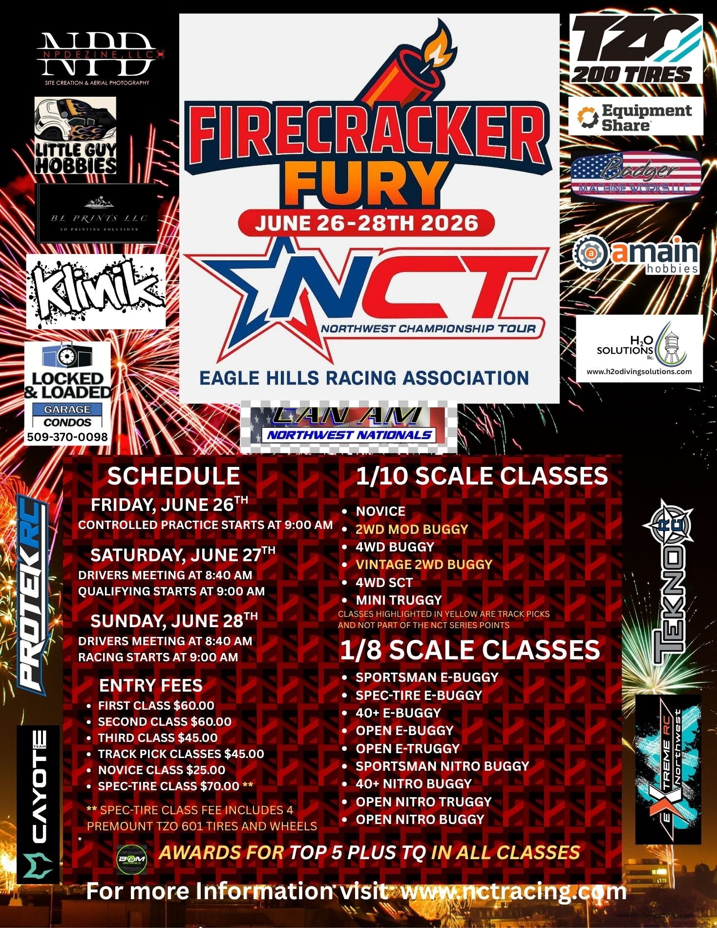 Race 3 - Eagle Hills RC - Firecracker Fury - JUNE 26-28