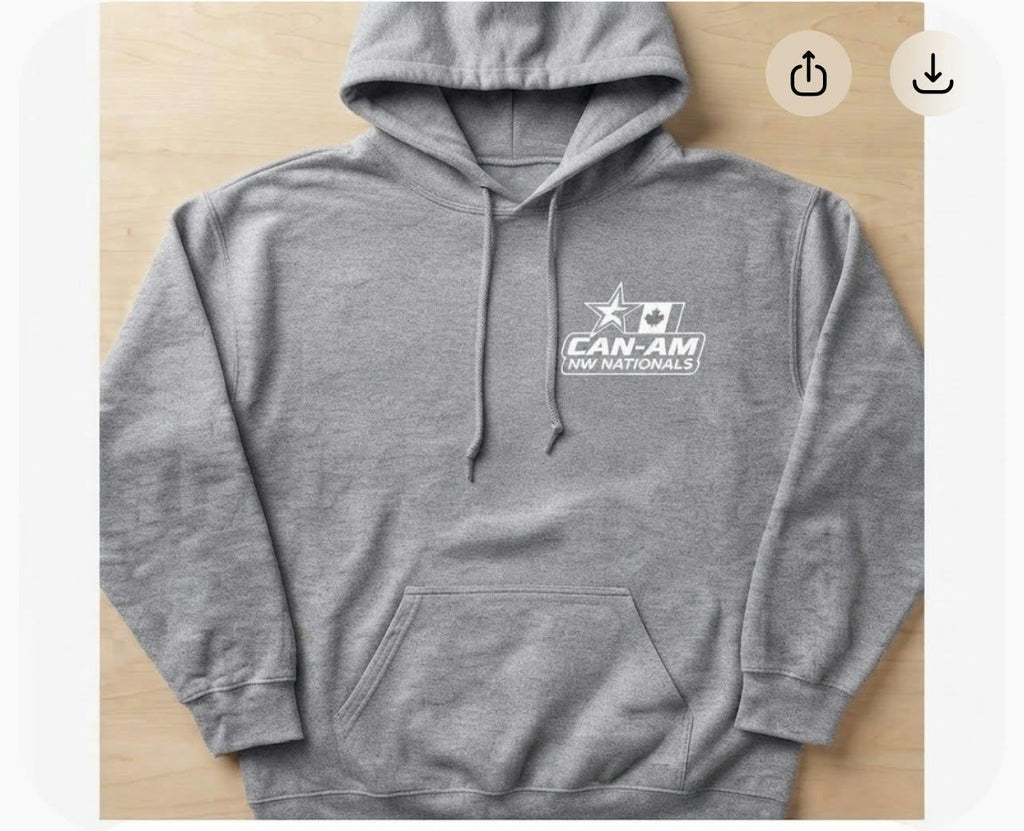 Grey Can-Am hoodie front